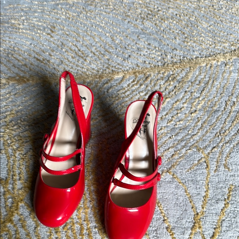 Elegant Red Women's Heels